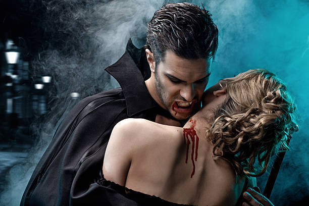 sexy vampire biting victim